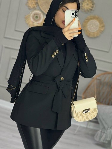 1001_کت مزونی ژاکلین