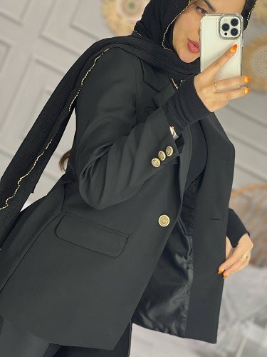 1001_کت مزونی ژاکلین