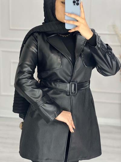 0513-پالتو چرم کلاسیک