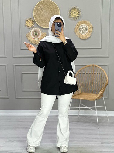 0707-مانتو شومیزی ماکان