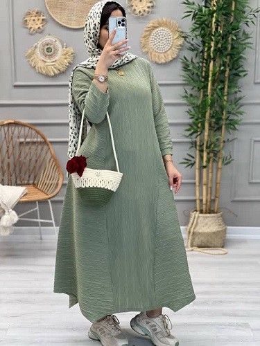 1223-پیراهن بلند دلتا