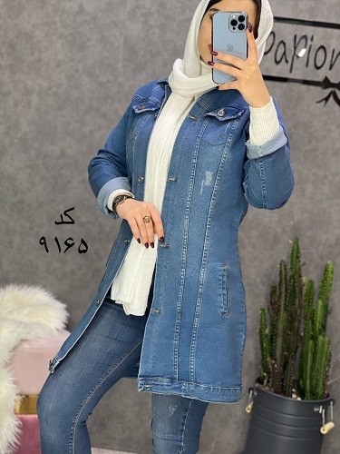 2222_مانتو جین آبی