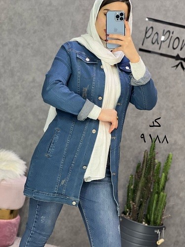 2223_مانتو جین آبی