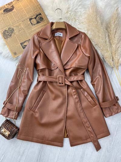 0513-پالتو چرم کلاسیک