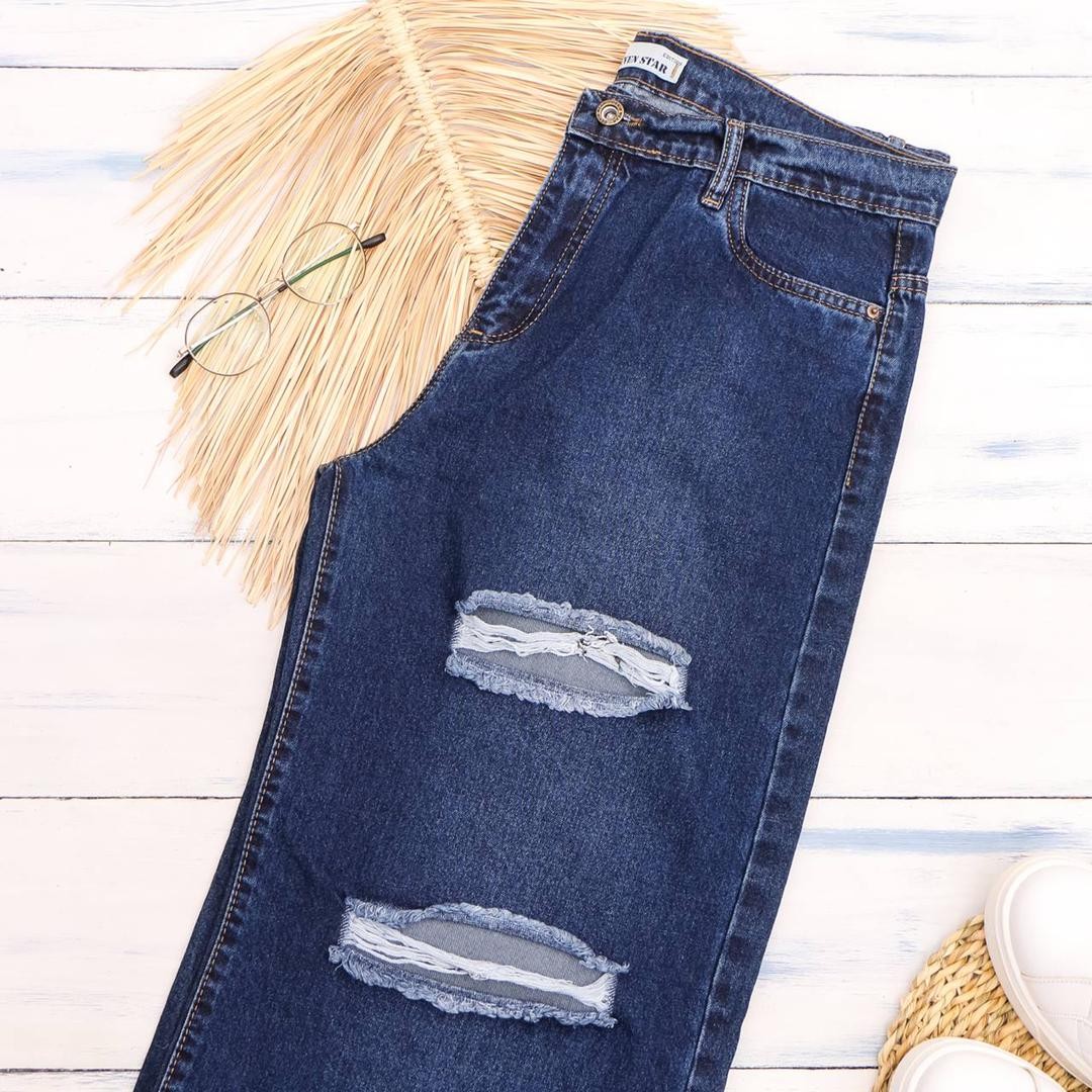 1345 - شلوارجین بگ زاپدار