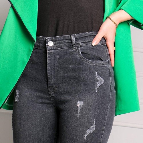 1082 - شلوار اسکینی ذغالی