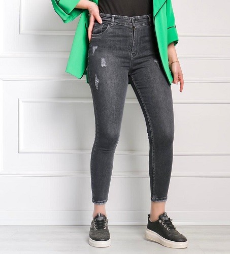 1082 - شلوار اسکینی ذغالی