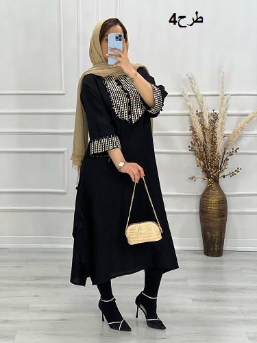 0596-مانتو مزونی مروارید