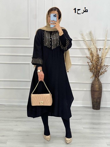 0596-مانتو مزونی مروارید