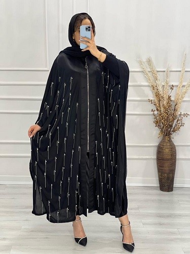 0597-مانتو عبایی زنجیری