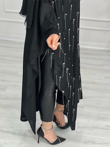 0597-مانتو عبایی زنجیری