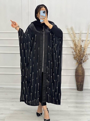 0597-مانتو عبایی زنجیری