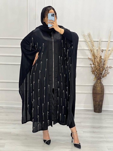 0597-مانتو عبایی زنجیری