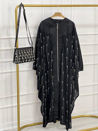 0597-مانتو عبایی زنجیری