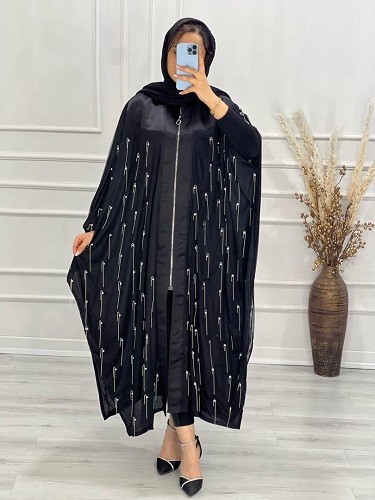 0597-مانتو عبایی زنجیری