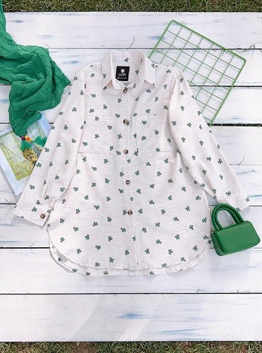 0656-شومیز ترک کاکتوس