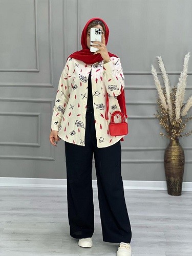 0666_مانتو شومیزی کاج