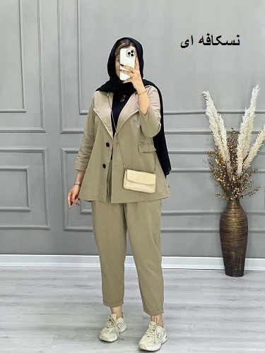 0639_کت و شلوار لینن فریال