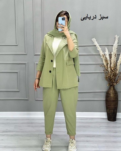 0639_کت و شلوار لینن فریال