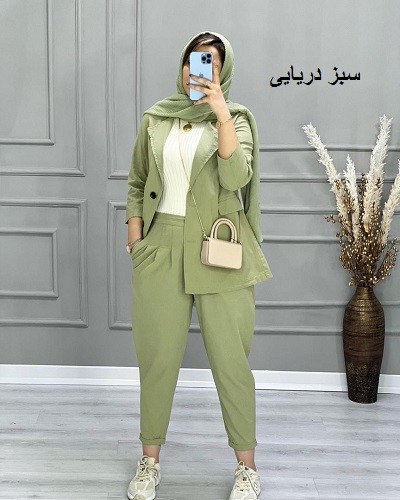 0639_کت و شلوار لینن فریال