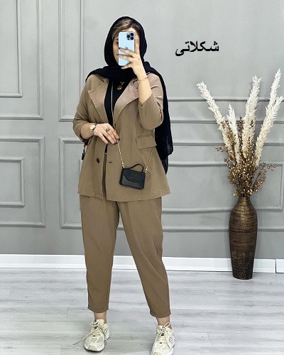 0639_کت و شلوار لینن فریال