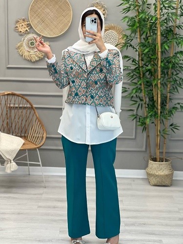 1076- کت و شلوار میناز