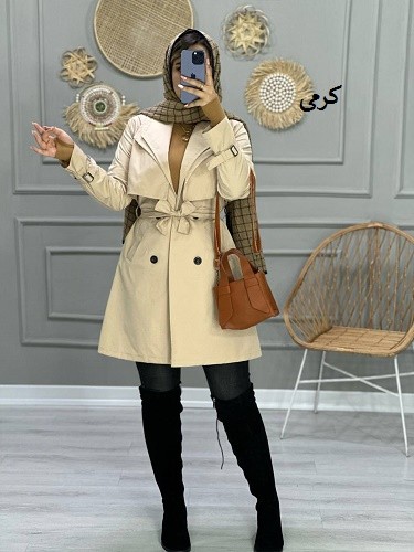 0782_بارونی یقه شنل لاوین