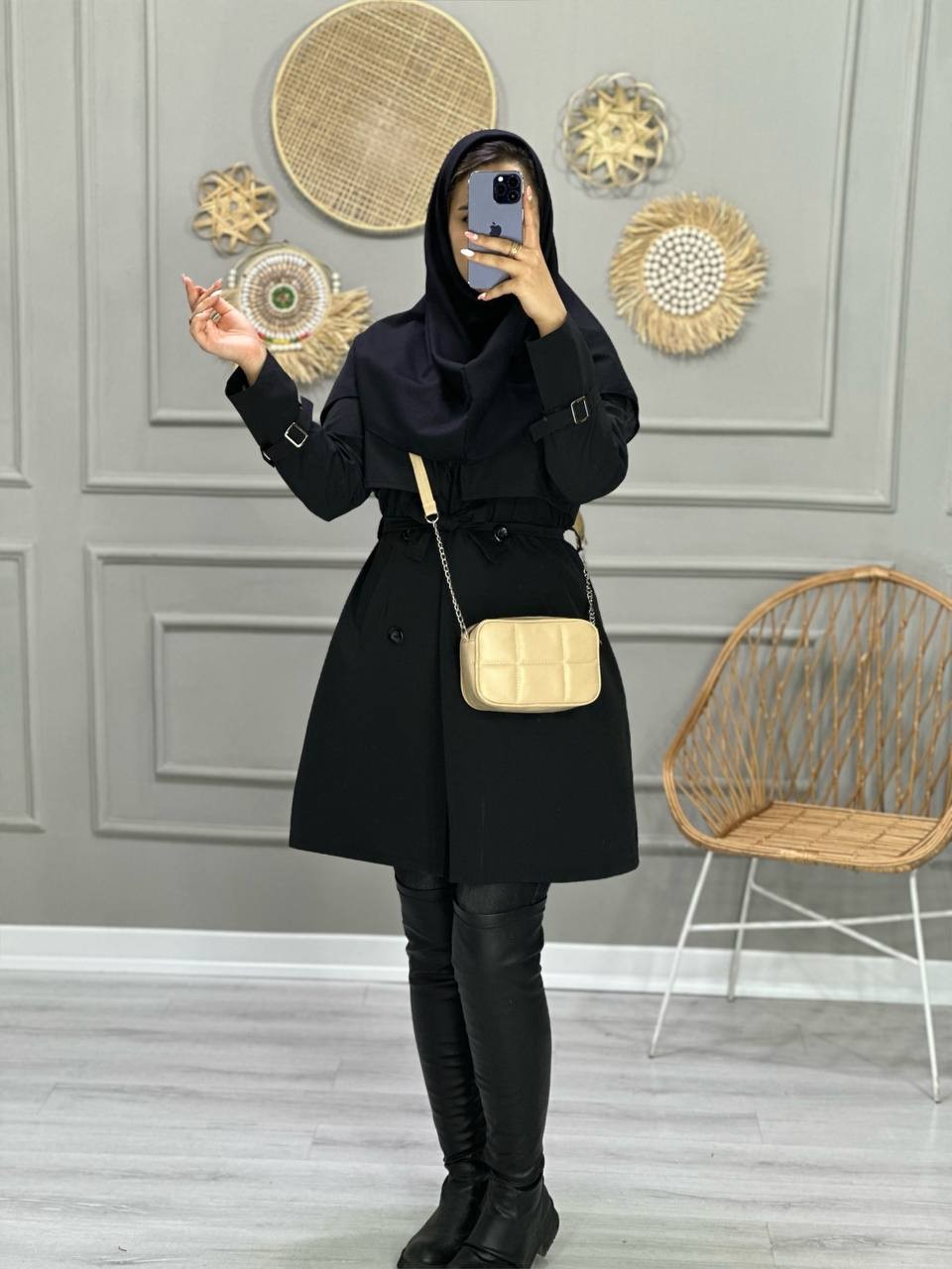 0782_بارونی یقه شنل لاوین