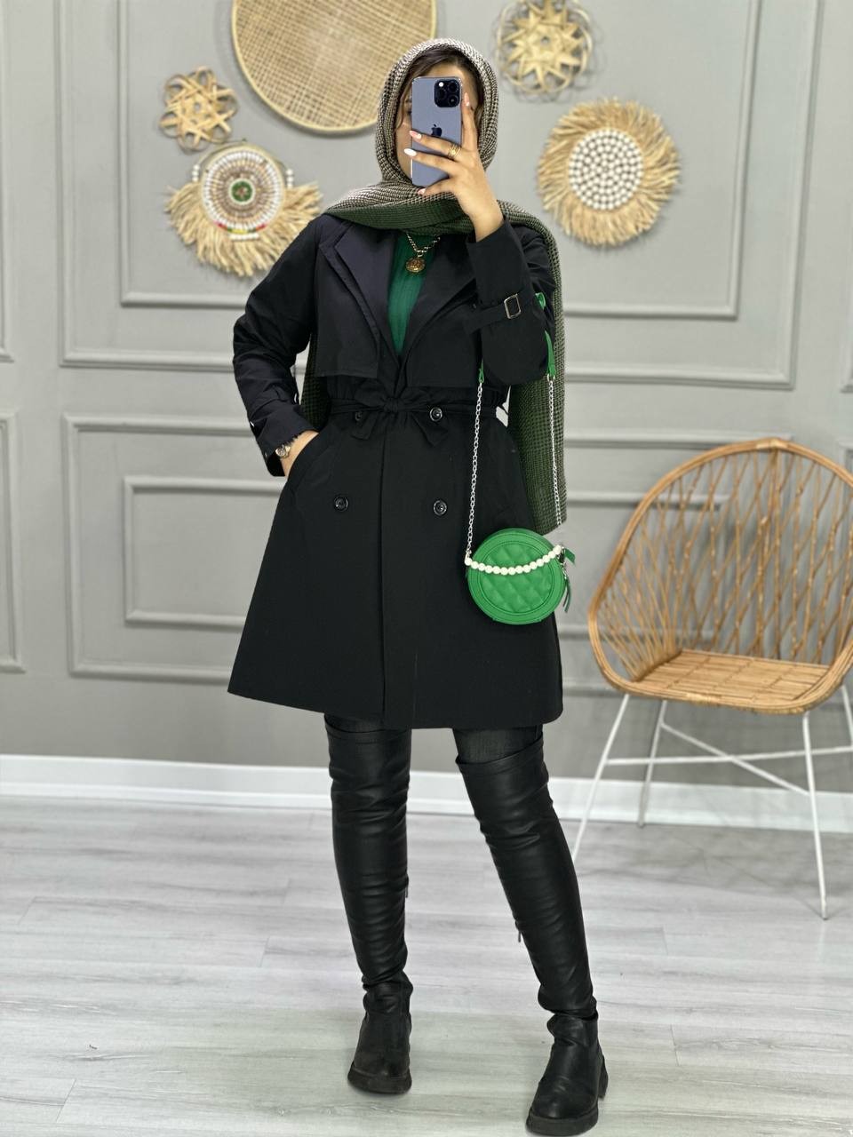 0782_بارونی یقه شنل لاوین