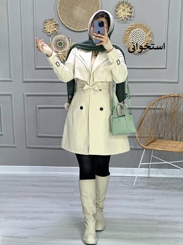 0782_بارونی یقه شنل لاوین