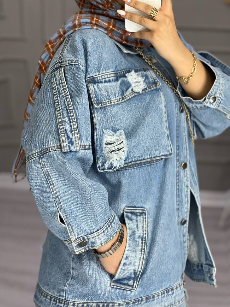 0783_کت جین اسپرت دایان