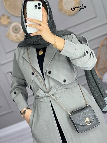 0791_بارونی شنل دار کلاسیک