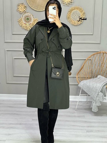 0791_بارونی شنل دار کلاسیک