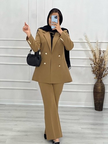 0578- کت شلوار مزونی اطلس