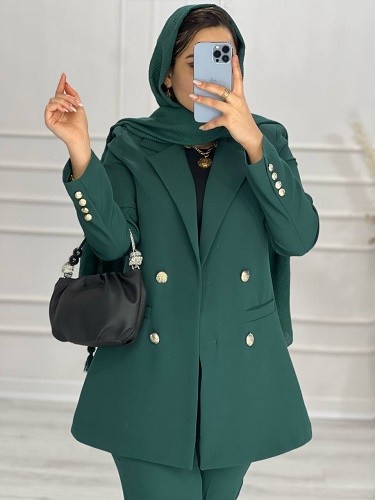 0578- کت شلوار مزونی اطلس