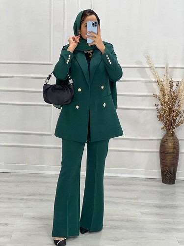 0578- کت شلوار مزونی اطلس