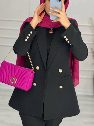 0578- کت شلوار مزونی اطلس