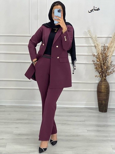0583_کت شلوار مزونی نفیس