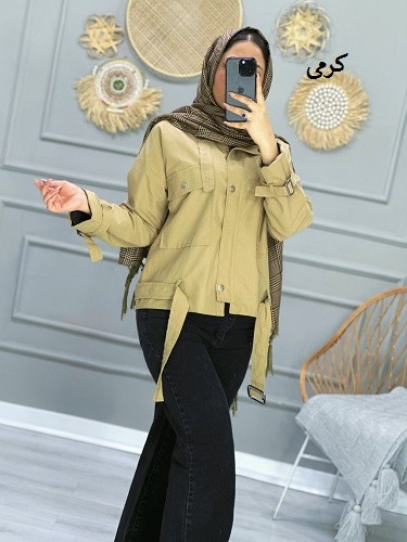 0858_کت کراپ رنگی