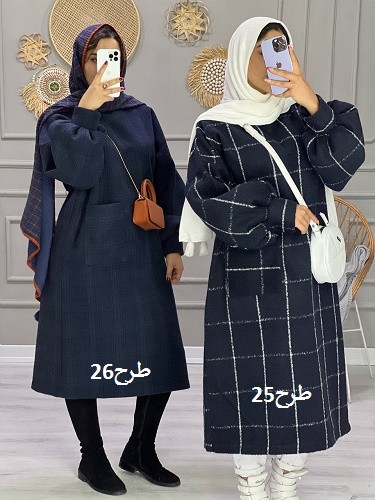 0855_کفتان چهارخونه پشمی