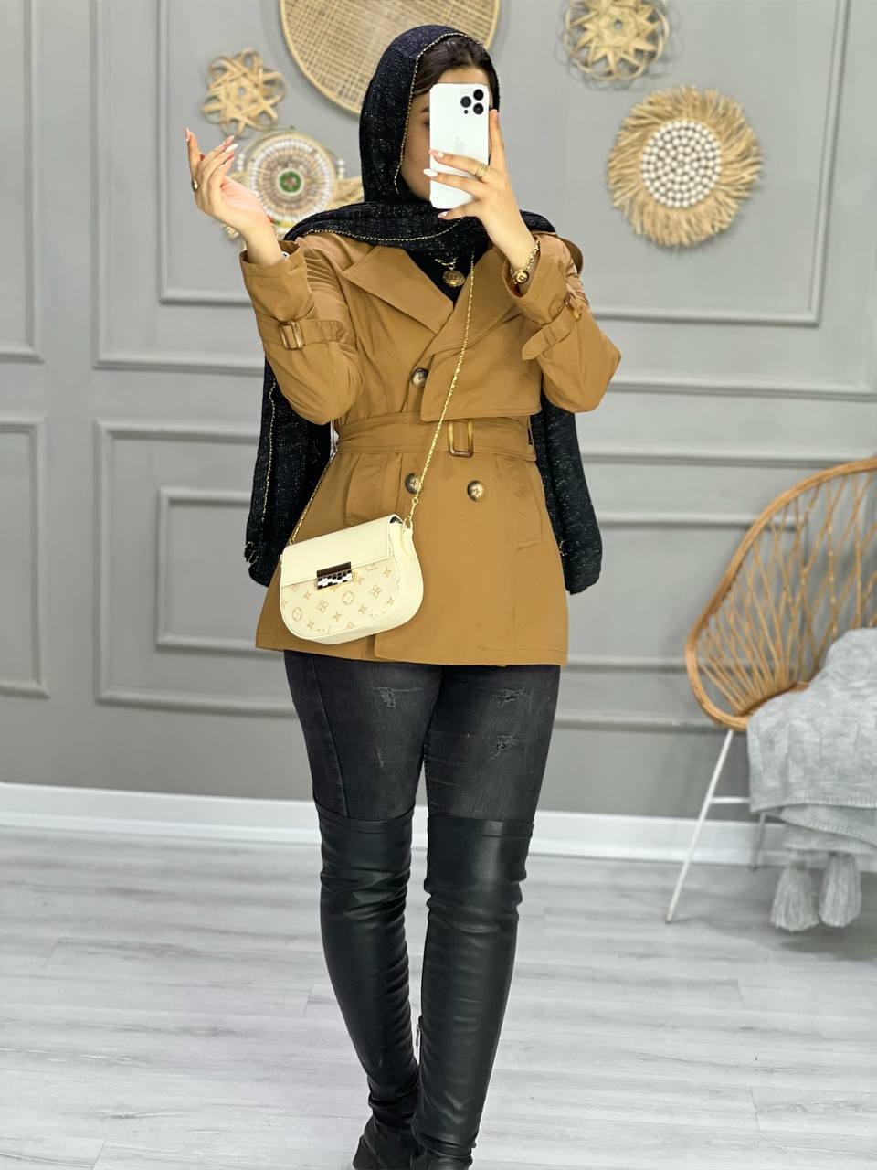 0808_بارونی آستردار تک شنل