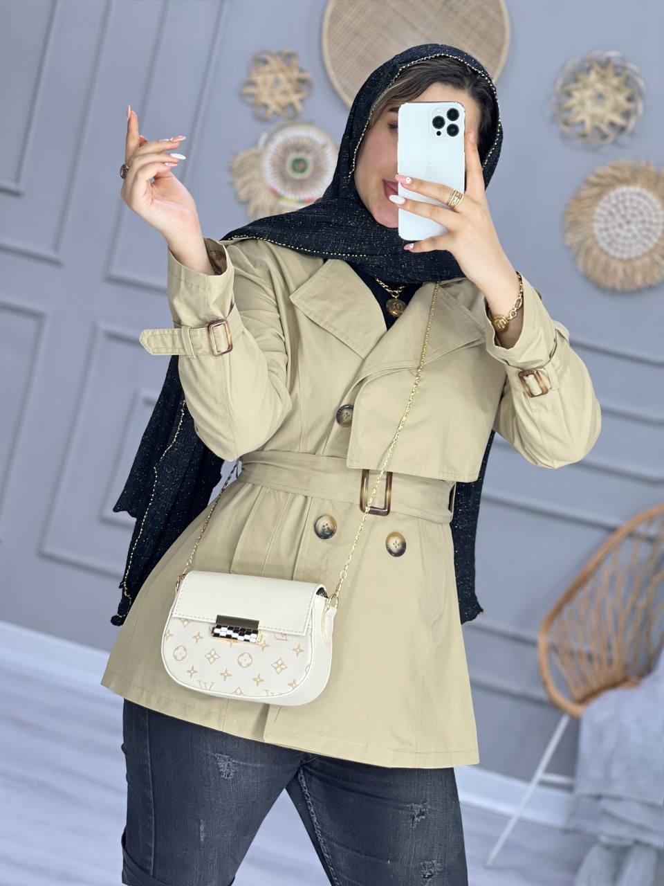 0808_بارونی آستردار تک شنل