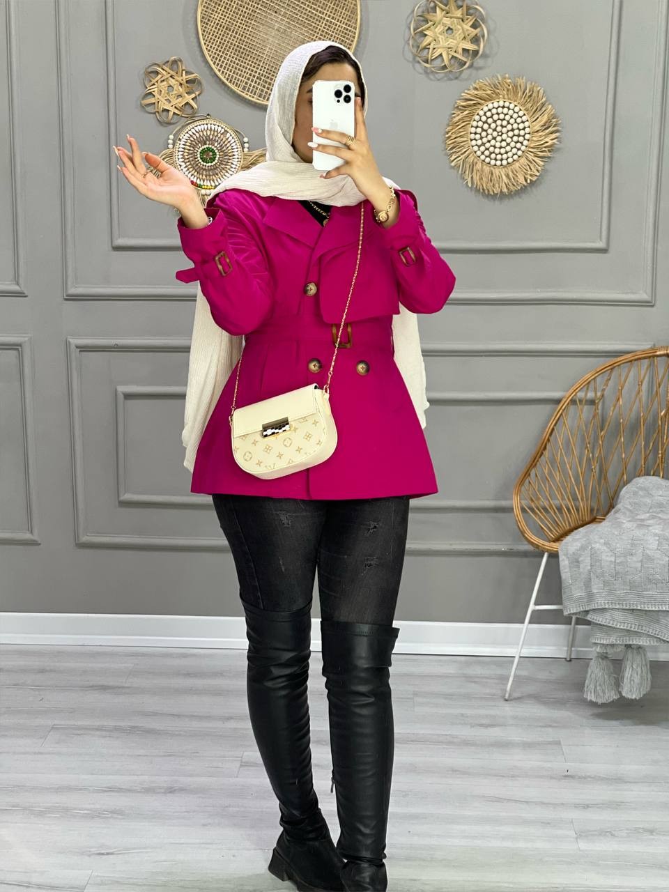 0808_بارونی آستردار تک شنل