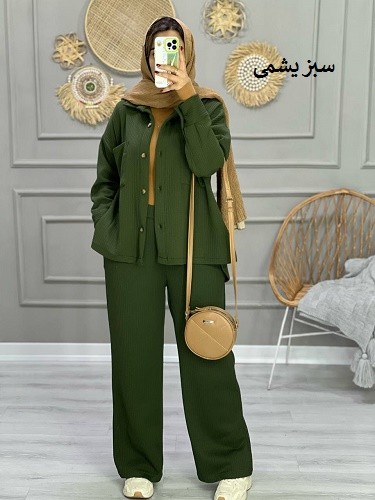 0811_ ست شومیز شلوار اسپیناس