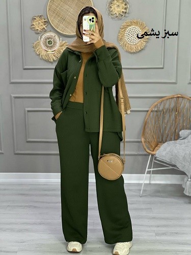 0811_ ست شومیز شلوار اسپیناس