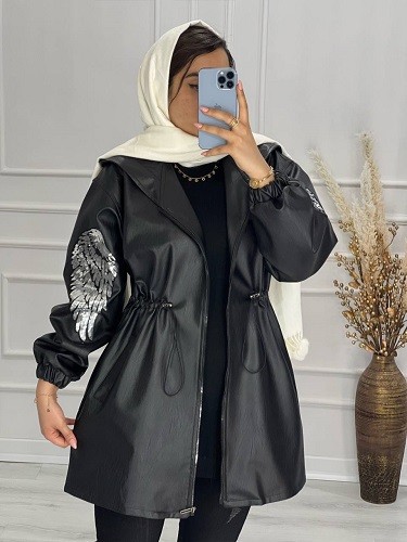 0463-کاپشن چرم فراز