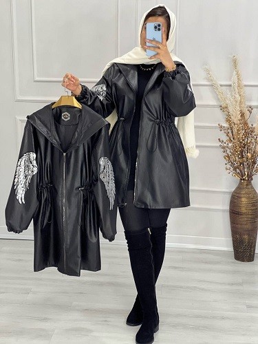 0463-کاپشن چرم فراز