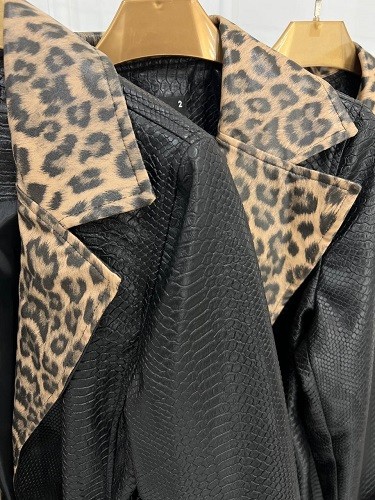 0468- پالتو چرم لاوین