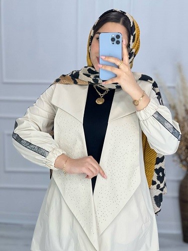 0471-بارونی ضد آب نگینی