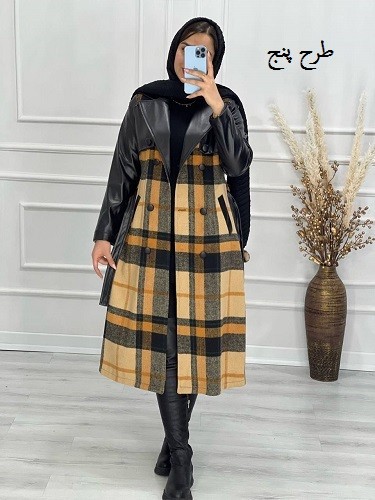 0478-پالتو ترکیبی نیلا